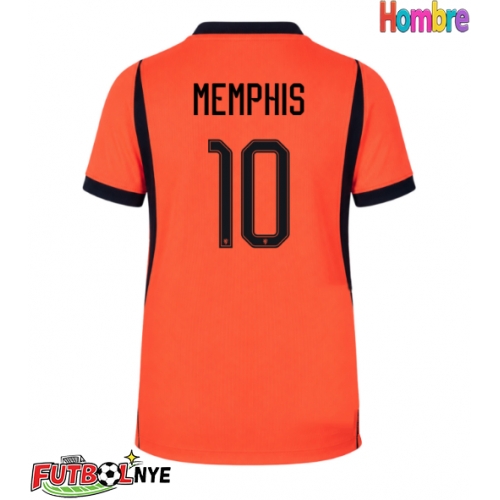Camiseta Países Bajos Memphis Depay #10 Primera Equipación Mundial 2026 manga corta